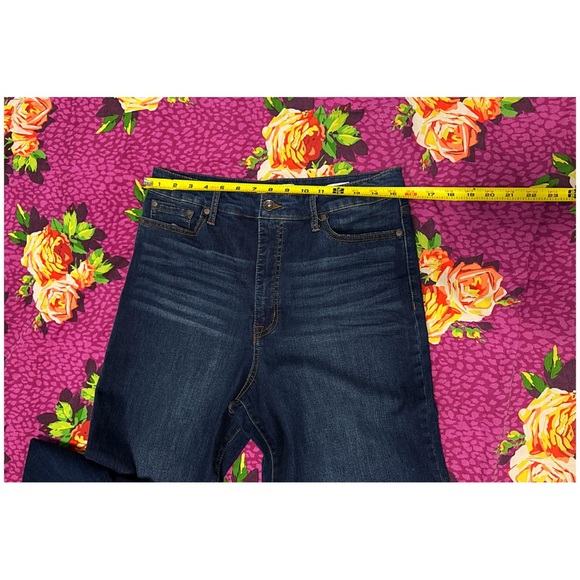 Anne Klein Dark Wash High Rise Wide Leg jeans - Picture 5 of 9